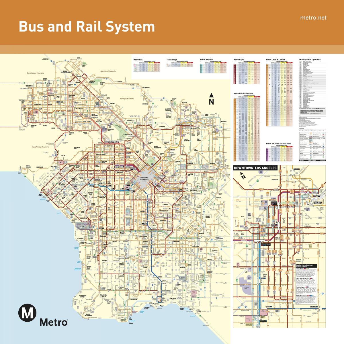 карта автовокзала Лос-Анджелеса